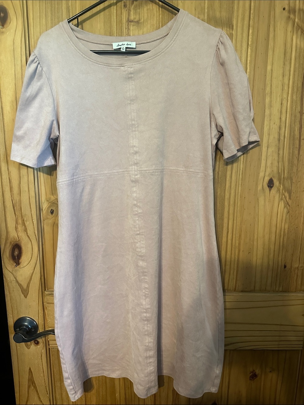 Another Love Dusty Blush Short Sleeve Mini Dress